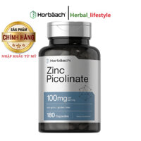 Viên Bổ Sung Kẽm hấp thụ nhanh, Zinc Picolinate, 100 mg, 180 Viên