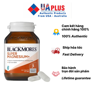 Viên bổ sung Magie Blackmores Super Magnesium Plus 100 viên