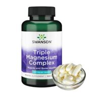 Viên bổ sung magie Swanson Triple Magnesium Complex 400mg