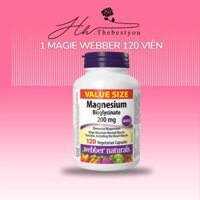 Viên Bổ Sung MAGNESIUM Webber Naturals - 120 viên