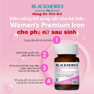 Viên bổ sung sắt cho phụ nữ mang thai Blackmores Pregnancy Iron 30 viên