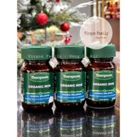 Viên bổ sung sắt hữu cơ Thompson's Organic Iron 24mg 30 viên