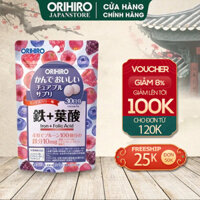 Viên bổ sung Sắt và Folic Acid Orihiro dạng túi 120 viên
