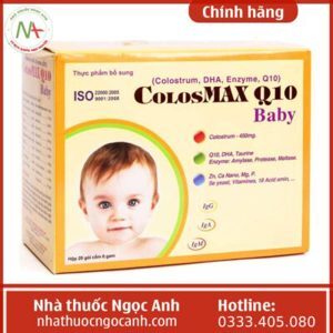 Viên bổ sung sữa non và các vi chất dinh dưỡng cho trẻ nhỏ Colosmax Q10 baby