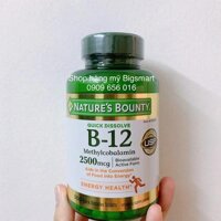 Viên Bổ Sung Vitamin B12 Nature's Bounty B12 2500mcg 300 viên.