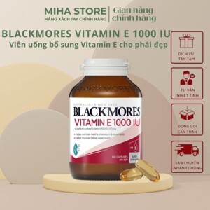 Viên bổ sung Vitamin E Blackmores Natural Vitamin E 1000IU 100 viên