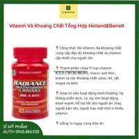 Viên Bổ Sung Vitamin Tổng Hợp Holland & Barrett Radiance Multivitamins One A Day (60 viên), Hạn Chế Suy Nhược Cơ ThểWB31