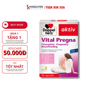 Viên bổ tổng hợp cho bà bầu Doppelherz Vital Pregna