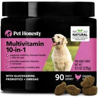 Viên Bổ Vitamin Tổng Hợp Cho Chó Mèo Pet Honesty 10 for 1 Multivitamin Hổ Trợ Sức Khỏe,Khớp, Tiêu Hóa, Da, Miễn Dịch