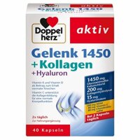Viên bổ xương khớp Doppel herz aktiv Gelenk 1450 + Kollagen + Hyaluron của Đức hộp 40 viên
