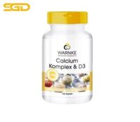 Viên bổ xương và răng Can Xi + Vitamin D3 Warnke ngăn ngừa loãng xương điều hòa hệ thần kinh và hệ cơ