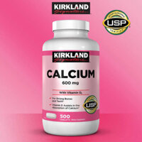 Viên Calcium 600mg Vitamin D3 Kirkland 500 viên