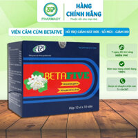 Viên cảm cúm BETAFIVE dùng cho người bị cảm cúm, hắt hơi, sổ mũi, ho gió, ho khan, ho kéo dài 100V