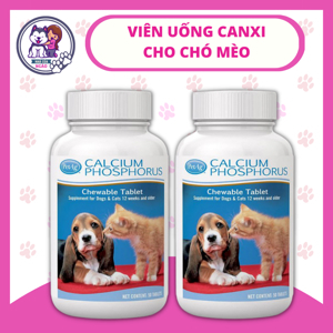 Viên Canxi Calcium Phosphorus PetAg hộp 50 viên