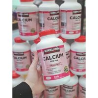 Viên Canxi Kirkland Calcium 600mg Vitamin D3 500 viên Date 2027 MỸ