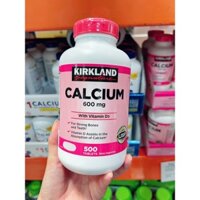 Viên Canxi Kirkland Calcium 600mg Vitamin D3 500 viên Date 2027 MỸ