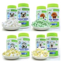 Viên Canxi/ Vitamin Tổng Hợp/ Dưỡng Lông/ Khoáng Chất Bổ Sung Dinh Dưỡng, Kích Thích Ăn Uống Cho Chó Mèo Lọ 160g