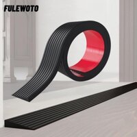 Viền cao su FILEWOTO, Viền ngưỡng cửa tự dính 1M, Băng keo chống trượt cầu thang PVC sọc bền bỉ