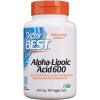Viên chay liều cao chống lão hoá, đẹp da Doctor's Best Alpha Lipoic Acid 600mg 180v USA