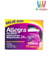 Viên chống dị ứng Allegra Allergy 24hr 70 Tablets