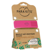 Viên Chống Muỗi PARAKITO Kèm Vòng Đeo Tay Bằng Vải Màu Hồng Loại 2 Viên - PARAKITO Mosquito Repellent Fuchsia Band With 2 Tablets - PCWB04