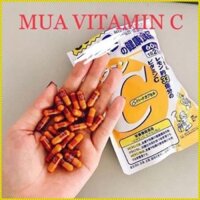Viên con nhộng màu vàng đựng vitamin C 60D