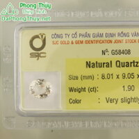 Viên đá phong thuỷ topaz nâu paz1.9a