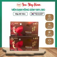 Viên Đạm Hồng Sâm 100 , Đạm Sâm BIO Hàn Quốc,  Hộp 60 viên x 250mg