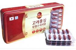 Viên đạm hồng sâm nhung hươu linh chi đông trùng hạ thảo insam Hàn Quốc 120v