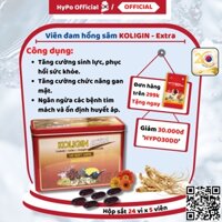 Viên đạm linh chi Hàn Quốc KOLIGIN Extra Hộp 120 Viên Nang Mềm hỗ trợ sức khỏe chiết xuất nhung hươu linh chi - KOLIGIN