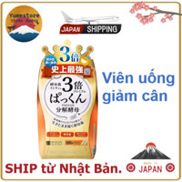 Viên đào thải mỡ thừa giảm cân Svelty Quality Pakkun Diet vàng 100 viên của Nhật. 100% hàng chính hãng ship từ Nhật Bản