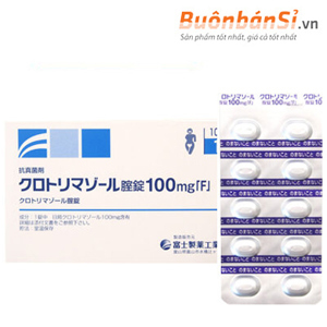 Viên đặt Âm đạo Fuji Pharma 100mg - hàng nội địa Nhật