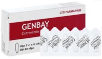 Viên đặt âm đạo Genbay (Clotrimazole) 100mg – Điều trị nhiễm khuẩn, nấm âm đạo (hộp 2 vỉ x 6 viên)