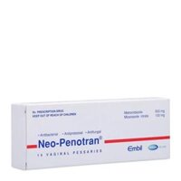 Viên đặt âm đạo Neo-Penotran điều trị bệnh nấm candida âm đạo và viêm âm đạo (2 vỉ x 7 viên)