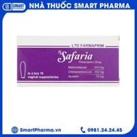 Viên đặt âm đạo Safaria Farmaprim điều trị nhiễm khuẩn hỗn hợp tại âm đạo (2 vỉ x 5 viên)
