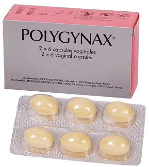 Viên đặt âm đạo trị huyết trắng Polygynax hộp 12 viên