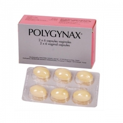 Viên đặt âm đạo trị huyết trắng Polygynax hộp 12 viên