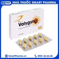 Viên đặt âm đạo Valygyno hỗ trợ điều trị các bệnh lý viêm nhiễm phụ khoa (1 vỉ x 10 viên)