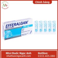Viên đặt hậu môn Efferalgan 150mg