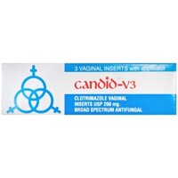 Viên đặt nấm phụ khoa Candid-V3 Glenmark điều trị bệnh nhiễm nấm Candida (1 vỉ x 3 viên)