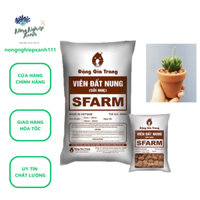 Viên đất nung Sfarm bao 50dm3 khoảng 30kg, Sỏi nhẹ Sfarm, sỏi nhẹ leca, đá leca, hạt đất sét nung