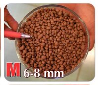 Viên đất sét nung sỏi nhẹ leca  keramite popper trồng xương rồng,sen đá, thủy canh, lọc nước THAILAND - 1 lít - M 6-8MM