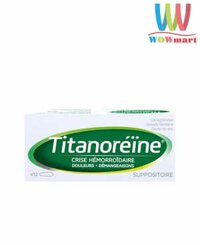 Viên đặt trĩ Titanoreine Suppositoire 12 viên