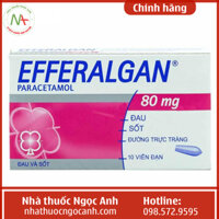 Viên đặt trực tràng Efferalgan 80mg
