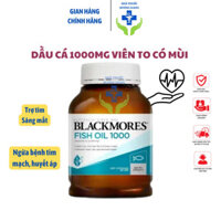 Viên dầu cá Blackmores Fish Oil 1000mg- 400 viên Úc, giúp khoẻ tim, da, mắt và thị lực