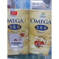 Viên dầu cá bổ não sáng mắt OMEGA 3.6.9 Vplus+ (Vinpha Pharma) hộp 1 lọ 100 viên nang mềm