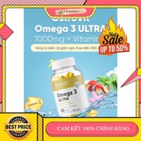 Viên Dầu Cá Bổ Não, Tim Mạch, Thị Lực, Đẹp Da - Ostrovit Omega 3 Ultra Hàm Lượng Cao (90 Viên)