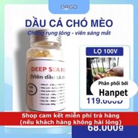 Viên dầu cá cho chó mèo (lọ 100v) chống rụng lông thú cưng