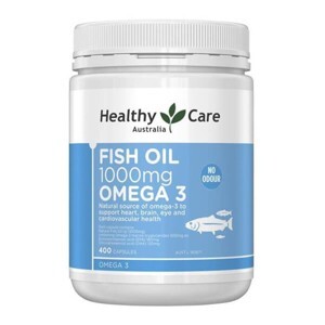 Viên dầu cá Healthy Care Fish Oil Omega 3 - 1000 mg, 400 viên