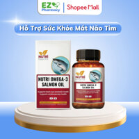 Viên dầu cá hồi Nutri Omega 3 Salmon Oil Nutri Health hỗ trợ sức khỏe cho mắt, não và tim mạch 60 viên